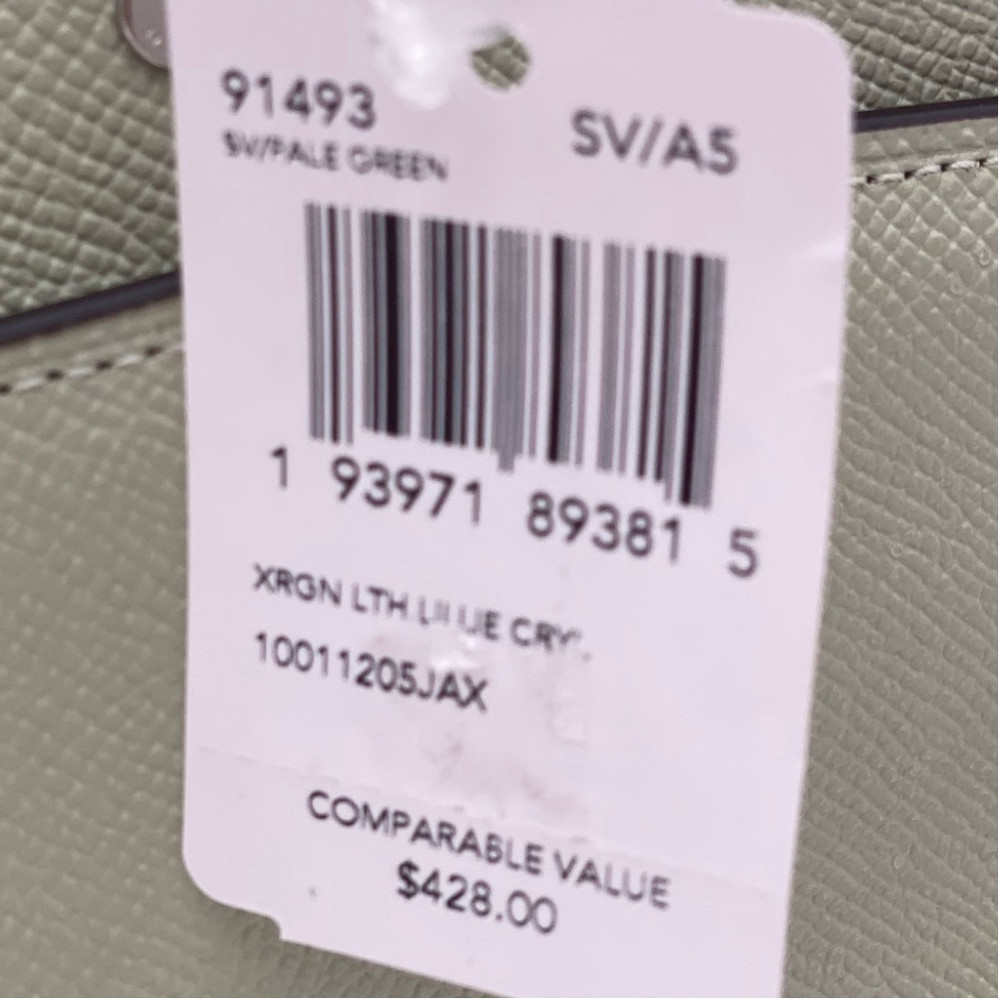 Coach Lillie Carryall satchel bag Crossbody Pale Green - Picture 16 of 16